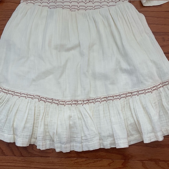 Free People Easy To Love Ivory Mini Dress Size Large NWT - Picture 7 of 16